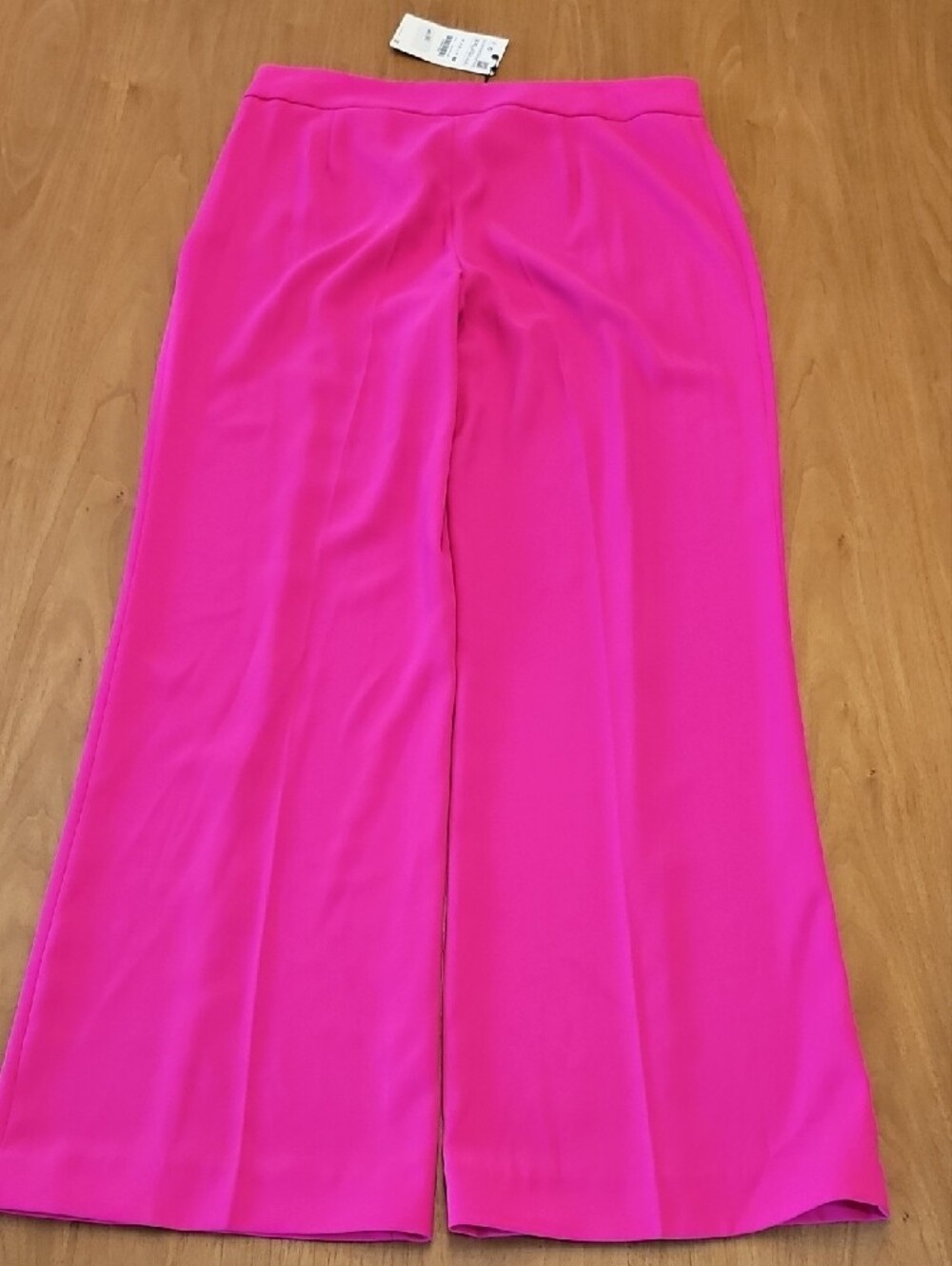 🔥Zara Vibrant Pink Wide-Leg Pantsuit with Belted Blazer - Picture 12 of 16